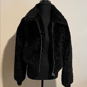 Rag & Bone Plush Black Teddy Jacket